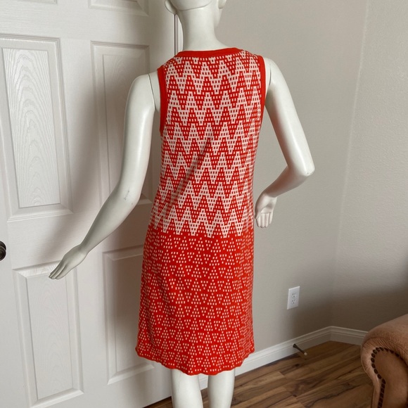 An Original Milly of New York Orange print Dress M - Picture 2 of 7